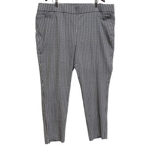 Kim Roger's Super Stretch Houndstooth Women's 24W Avg Straight Leg Pull On NWT